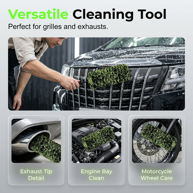 Zorveko 🧼Wheel Barrel Cleaning Brush – Deep Reach Microfiber for Rims 7