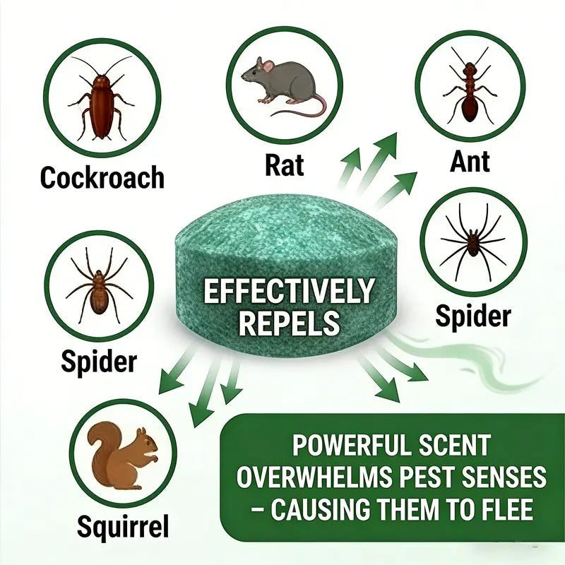 Zorveko 12-Pack Natural Peppermint Oil Rodent Repellent: Pet-Safe Pouches for Indoors & Outdoors image_with_text_mDxXKe:image:0