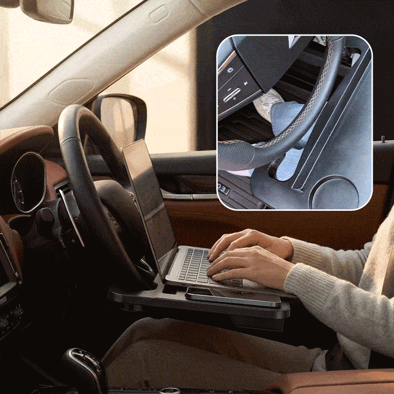 Zorveko 2-in-1 Car Steering Wheel Desk & Seat Gap Organizer Tray image_with_text_6L7DaR:image:0