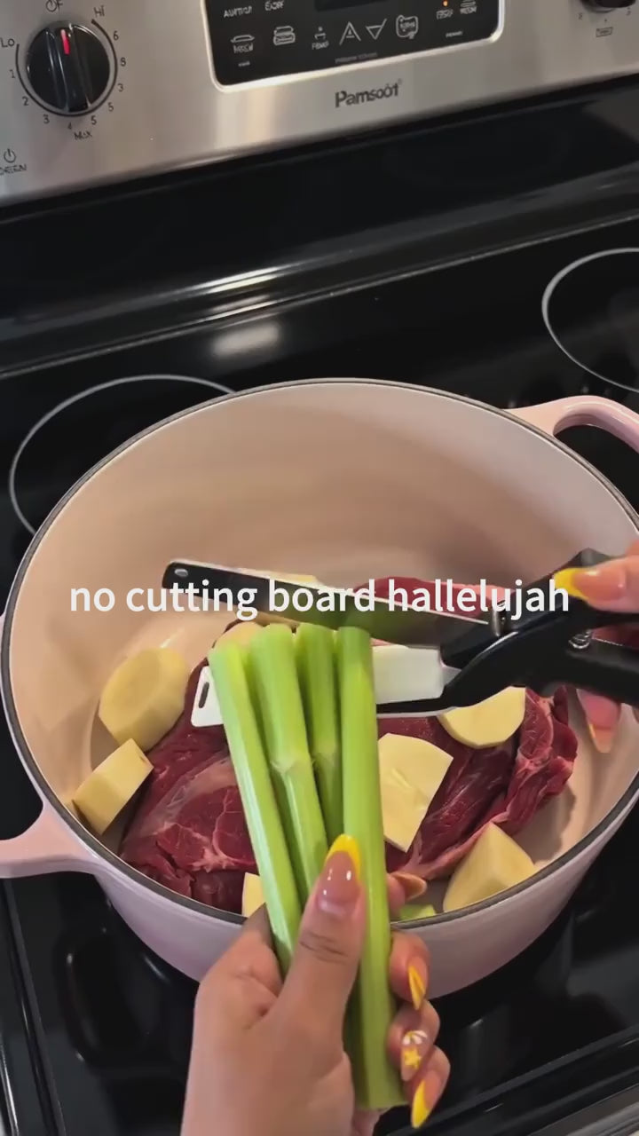 Zorveko 2-in-1 Kitchen Scissors with Cutting Board image_with_text_mDxXKe:image:0