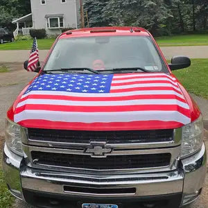Zorveko 🇺🇸 Universal American Hood Flag Cover - Fits Most Cars, SUVs & Pickups testimonials_HYFz9F:image:0