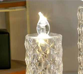 Zorveko A set of 4 LED crystal candle lights ✨ multicolumn_pfDLX7:image:1