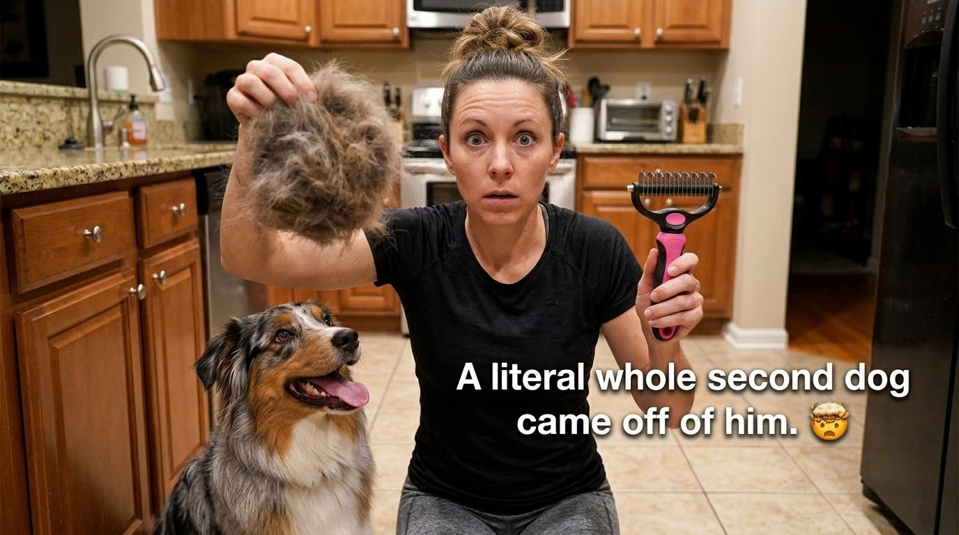 Zorveko 2-in-1 Pet Grooming Rake – Detangle, Deshed & Smooth Fur Easily hero
