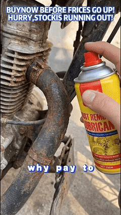 Zorveko anti-rust spray breaking down stubborn rust