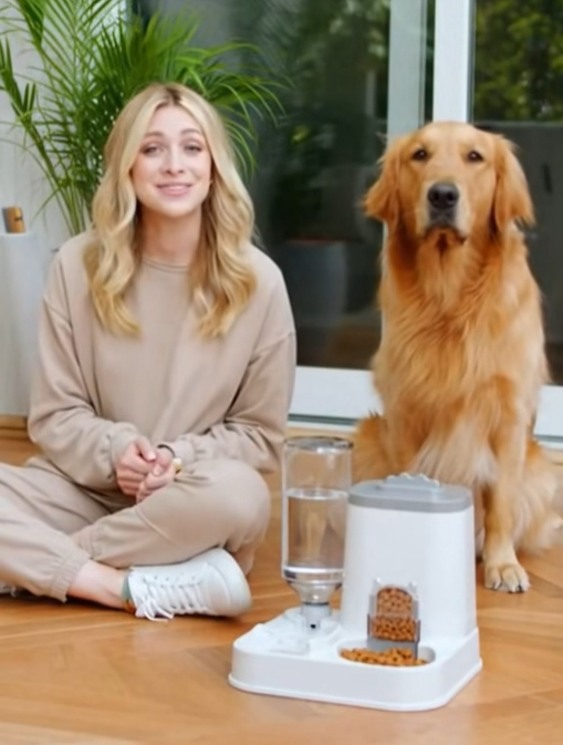 Zorveko Automatic Cat & Dog Feeder Dispenser with Integrated, Pet One-Piece Design testimonials_HYFz9F:image:1