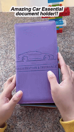 Zorveko Car Registration & Insurance Card Holder image_with_text_mDxXKe:image:0