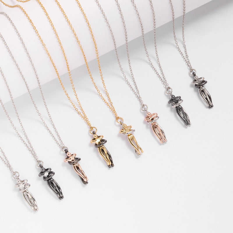 Zorveko Sweet Embrace Pendant, Adjustable Silver Chain image_with_text_6L7DaR:image:0