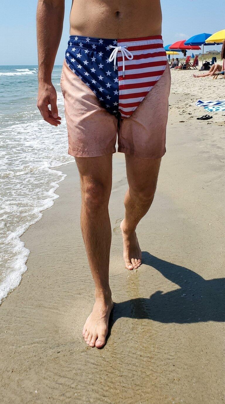Zorveko Custom Funny Patriotic Men Swim Trunks image_with_text_mDxXKe:image:0