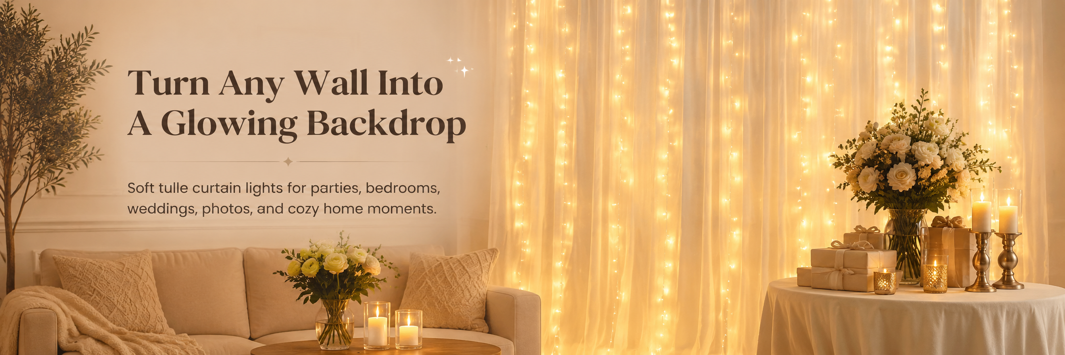Zorveko Dreamy Tulle Curtain Lights Set slideshow_hero_JREdKV:image:0