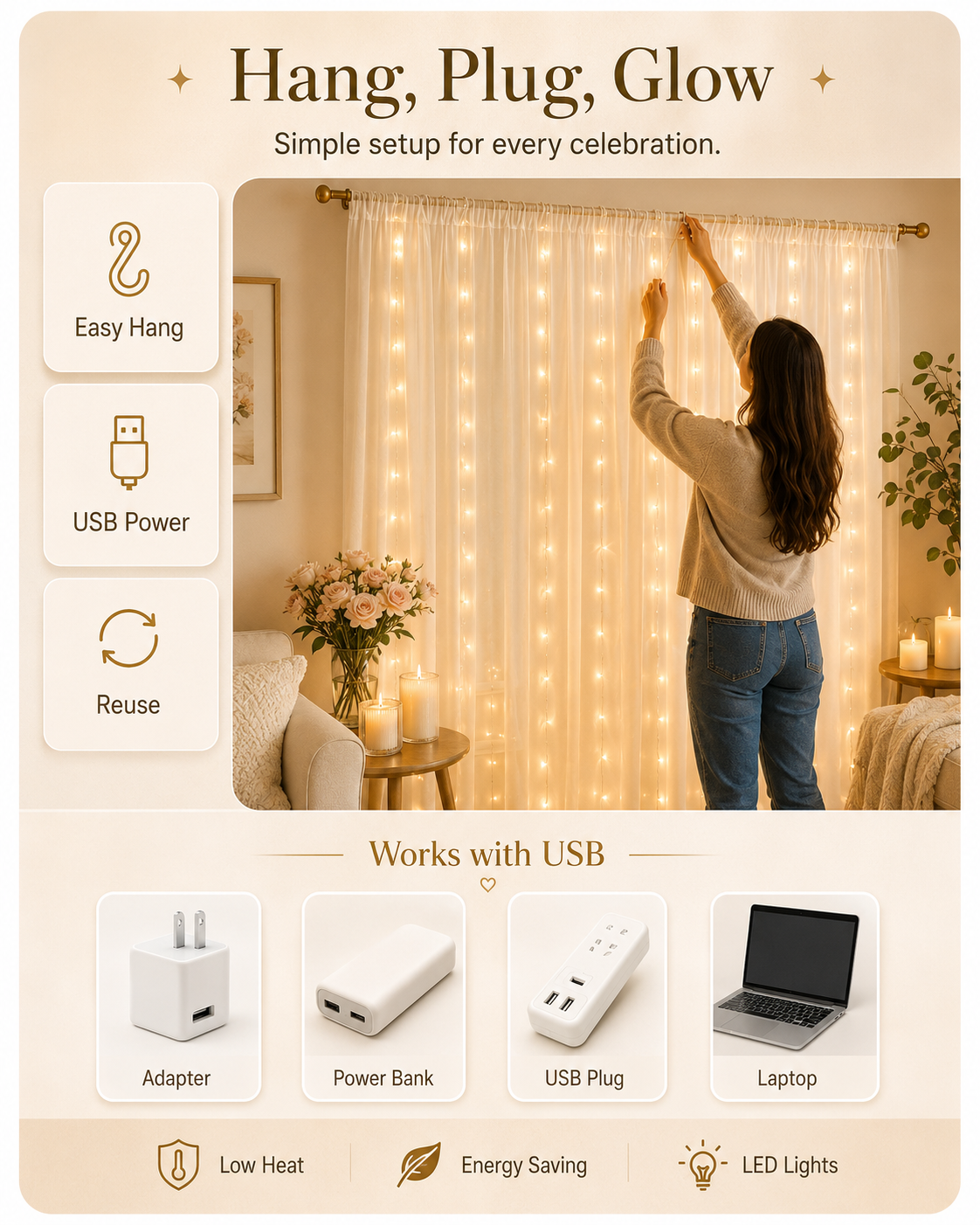 Zorveko Dreamy Tulle Curtain Lights Set image_with_text_QwNQUL:image:0
