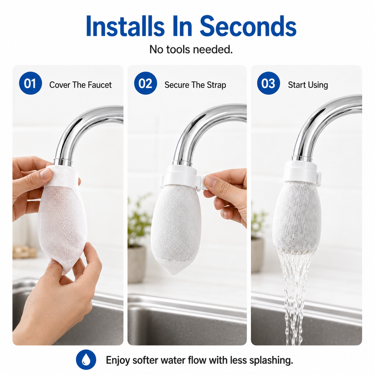 Zorveko Faucet Filter Cotton Bags - Universal image_with_text_QwNQUL:image:0