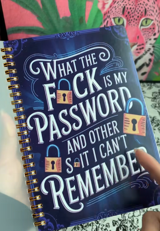 Zorveko Funny Password Notebook - Spiral Bound with Lock Icons & Funny Security Phrases testimonials_HYFz9F:image:0