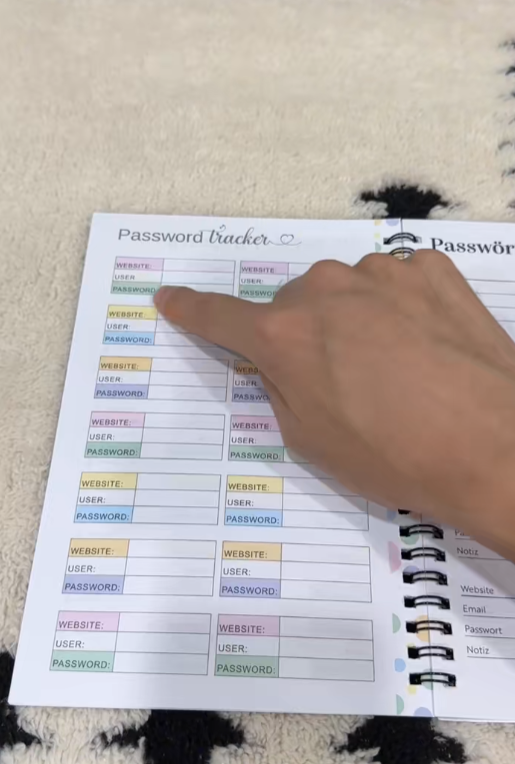 Zorveko Funny Password Notebook - Spiral Bound with Lock Icons & Funny Security Phrases testimonials_HYFz9F:image:2