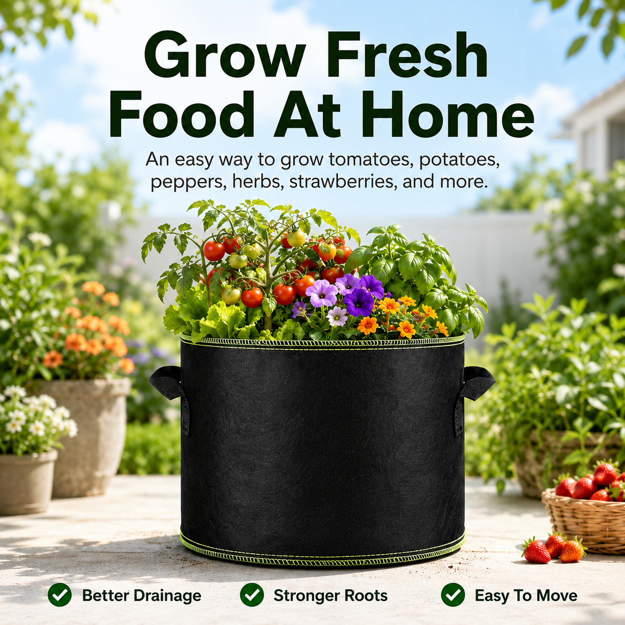 Zorveko 5-Pack 5 Gallon Grow Bags slideshow_hero_3ityek:image:1