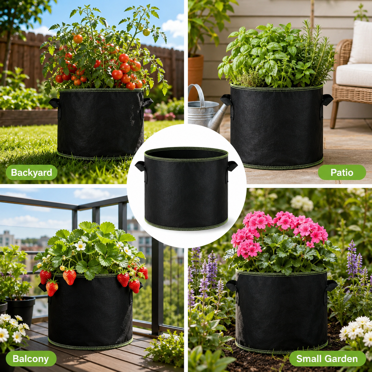 Zorveko 5-Pack 5 Gallon Grow Bags image_with_text_mDxXKe:image:0