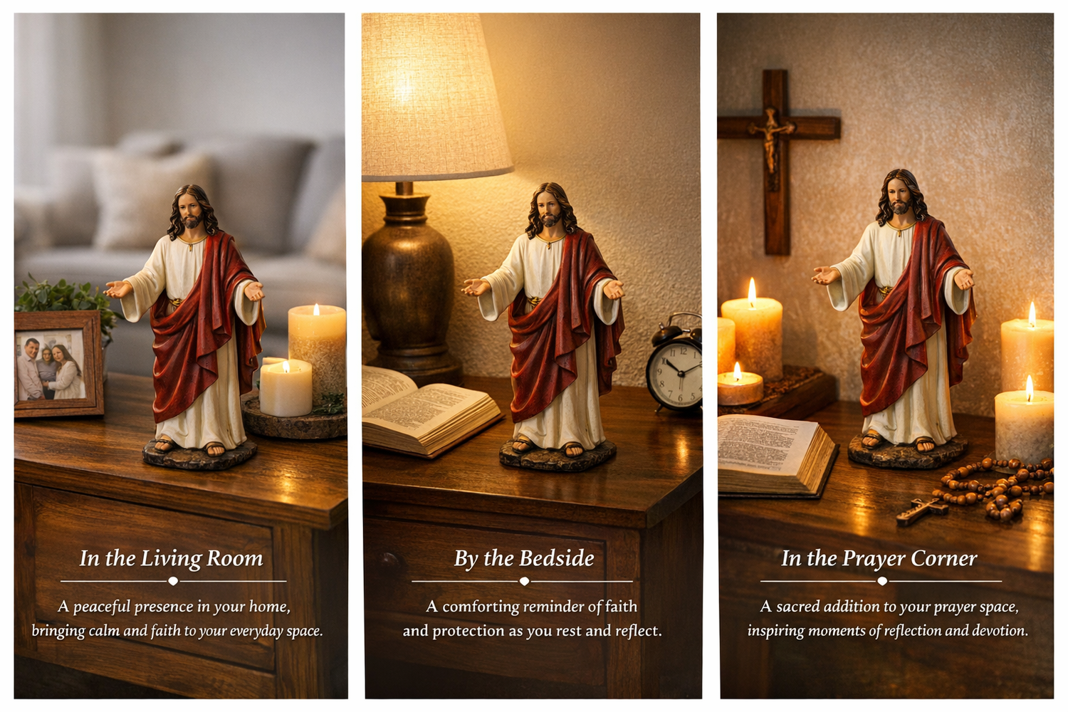 Zorveko Handcrafted Jesus Figure – A Daily Reminder of Faith, Peace & Comfort image_with_text_QwNQUL:image:0