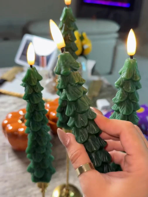 Zorveko LED Green Tree Taper Candle Stick Set testimonials_Gef6tX:image:0