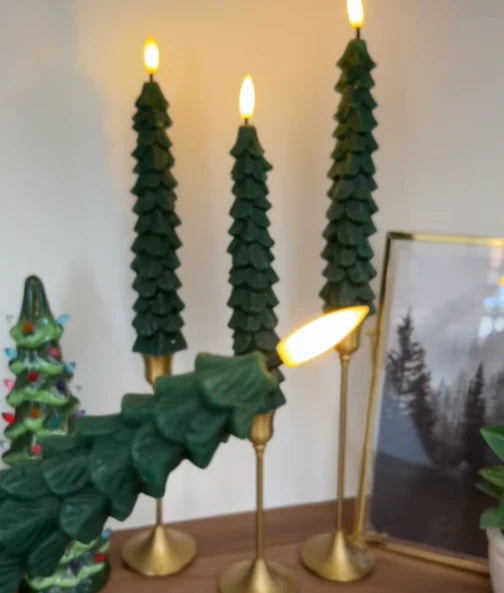 Zorveko LED Green Tree Taper Candle Stick Set testimonials_Gef6tX:image:2