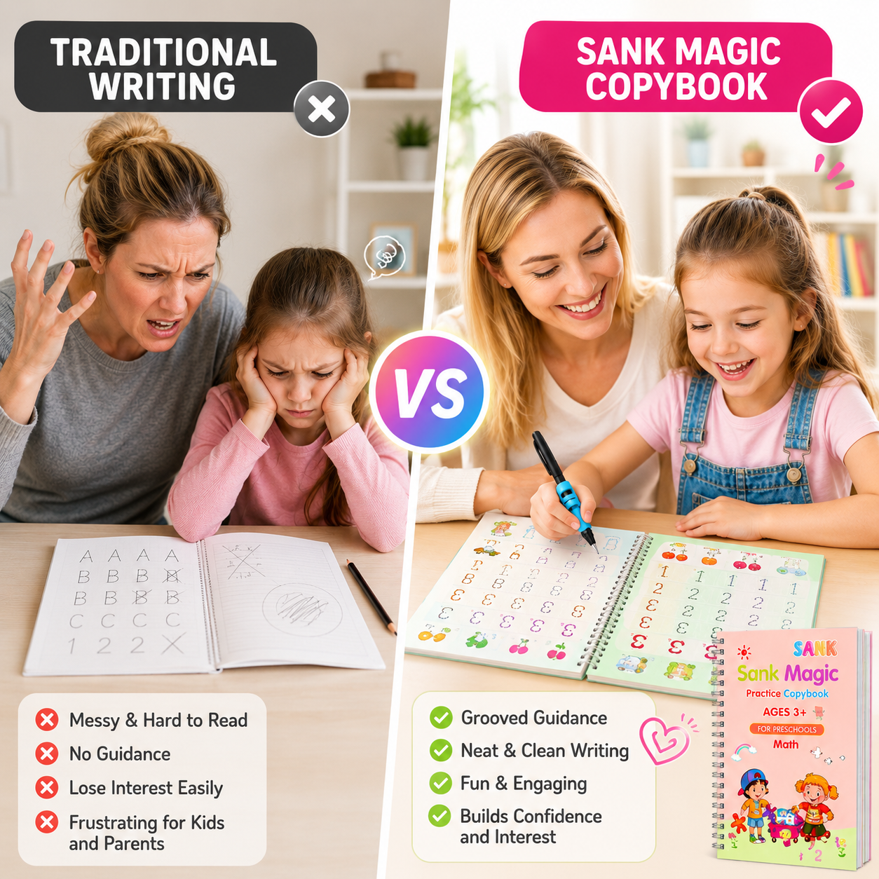 Zorveko MagicBook | Kids Practice Copybook Set (4Pcs/Set) image_with_text_LHf4Nm:image:0