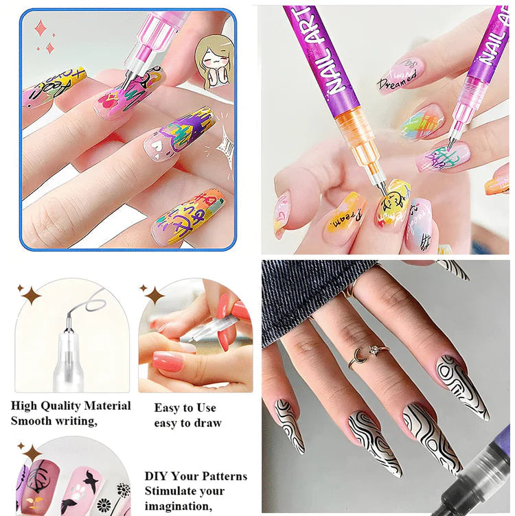 Zorveko 🎨12 Colors Nail Art Pens Set image_with_text_mDxXKe:image:0