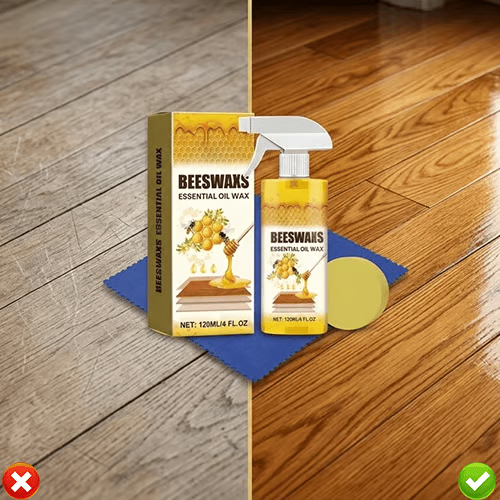 Zorveko Natural Beeswax Floor Polish Spray for Wood Shine Protection image_with_text_6L7DaR:image:0