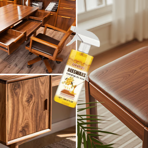 Zorveko Natural Beeswax Floor Polish Spray for Wood Shine Protection image_with_text_QwNQUL:image:0