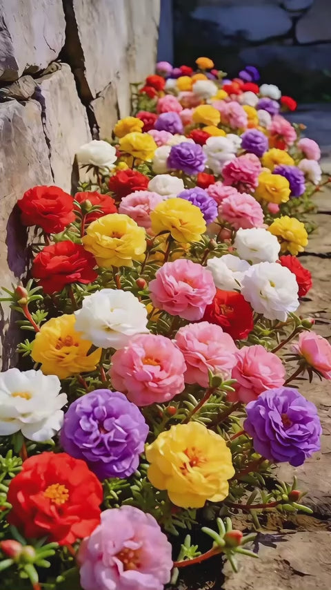 Zorveko 🌸Portulaca Flower Seeds image_with_text_QwNQUL:image:0