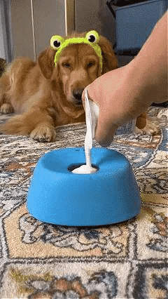 Zorveko Roll-N-Lick Dog Bowl: The Ultimate Liquid Treat Feeder image_with_text_QwNQUL:image:0