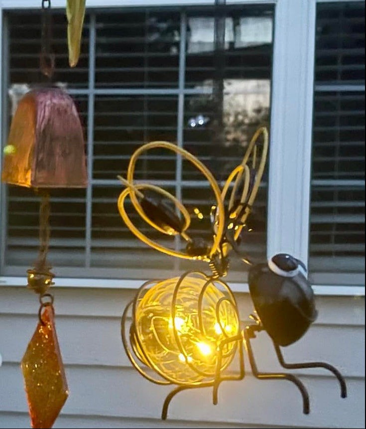 Zorveko Solar Hanging Bee Garden Light testimonials_HYFz9F:image:1