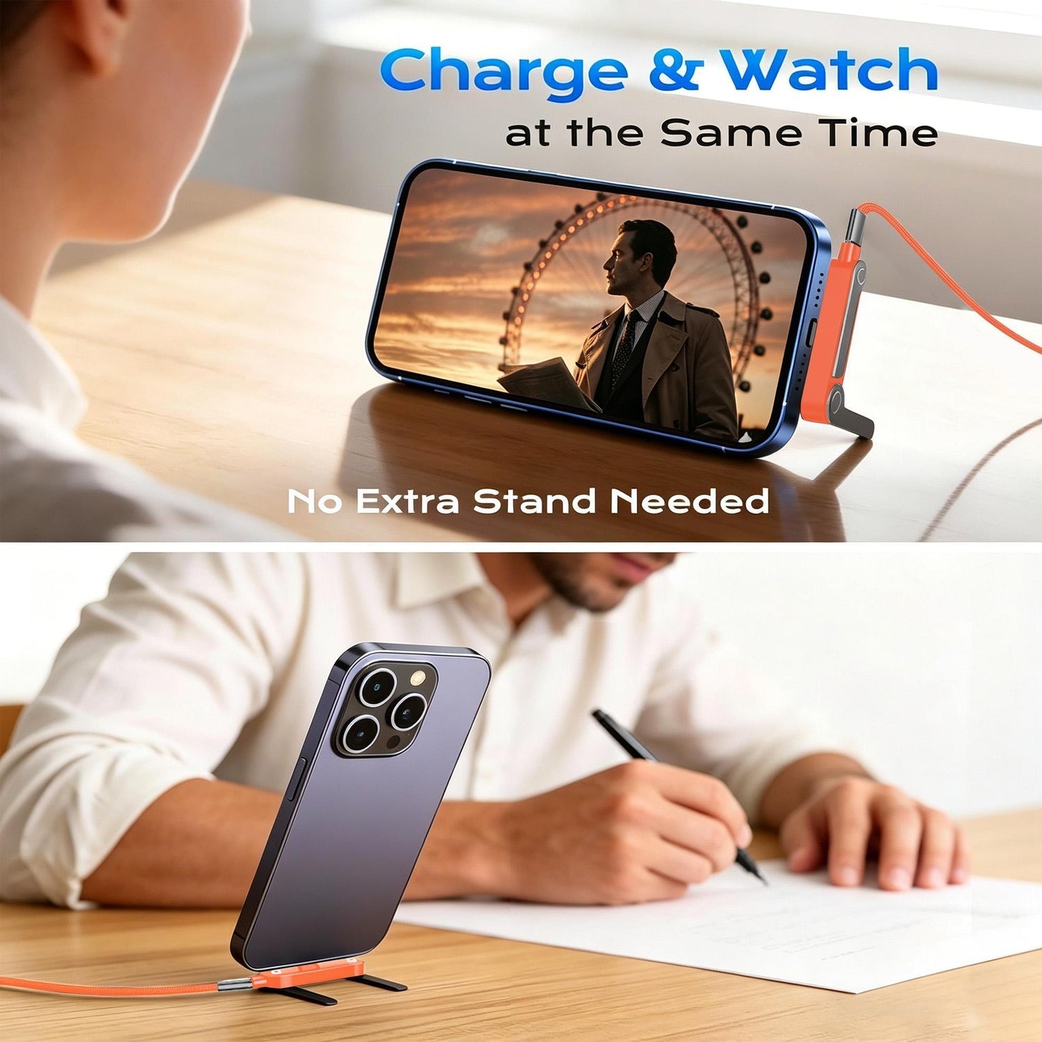 Zorveko Type-C Fast Charging Cable With Detatchable Stand image_with_text_6L7DaR:image:0