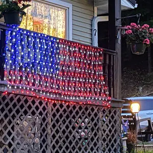 Zorveko Solar American Flag Lights Outdoor American Flag Net Lights testimonials_HYFz9F:image:0