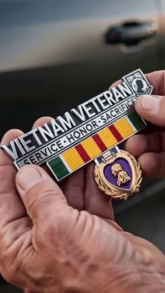 Zorveko 🎖️- Vietnam Veteran Tribute Car Emblem Metal Badge image_with_text_mDxXKe:image:0