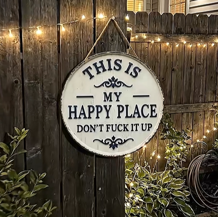 Zorveko “This Is My Happy Place” Door Sign testimonials_HYFz9F:image:0