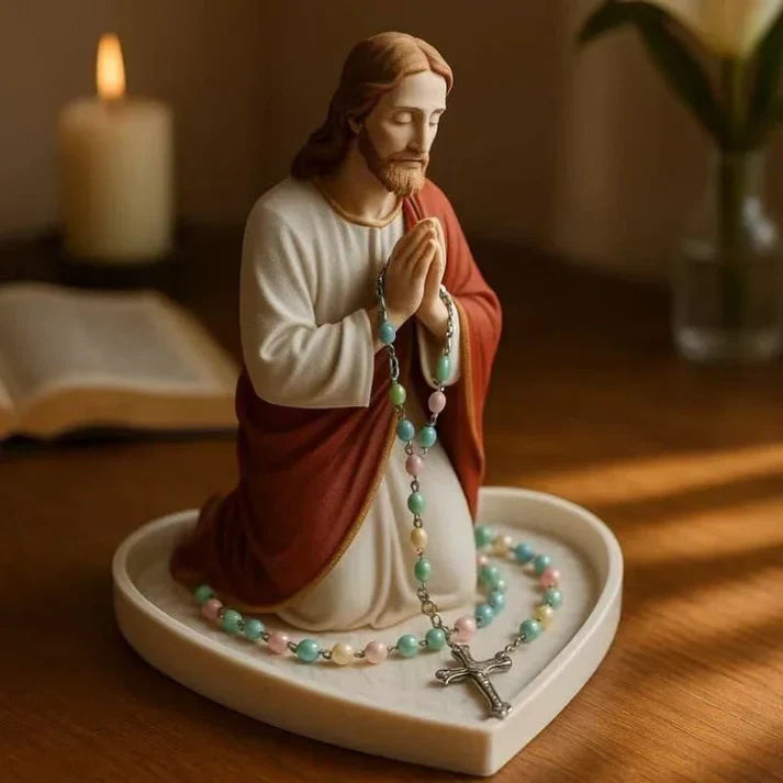 Zorveko Virgin Mary Rosary Holder - With Necklace image_with_text_dDYQzT:image:0